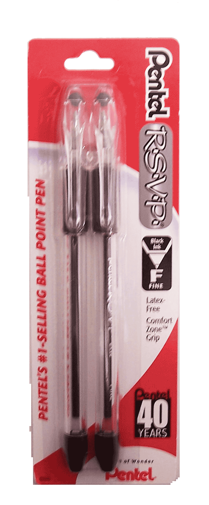 Pentel R.S.V.P ball point pen, black ink Full-Size Picture